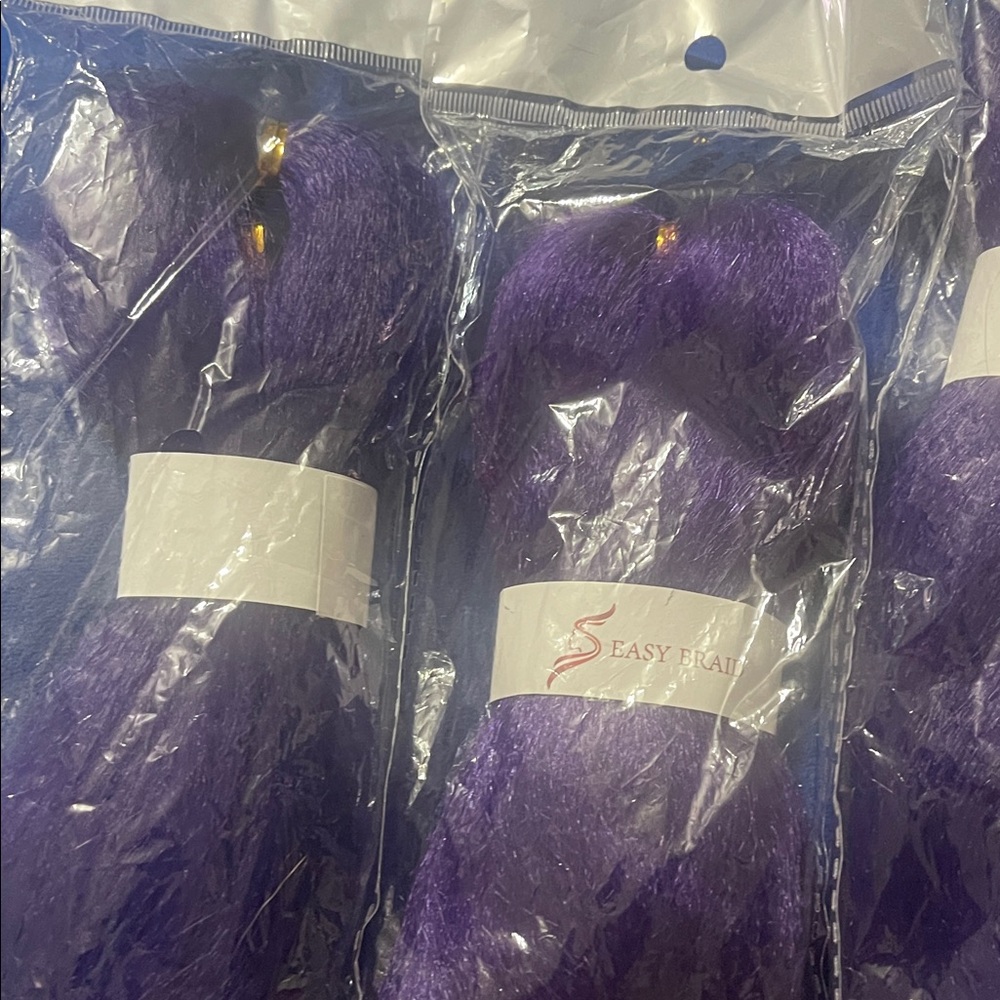 Easy Braid Purple Hair Extensions